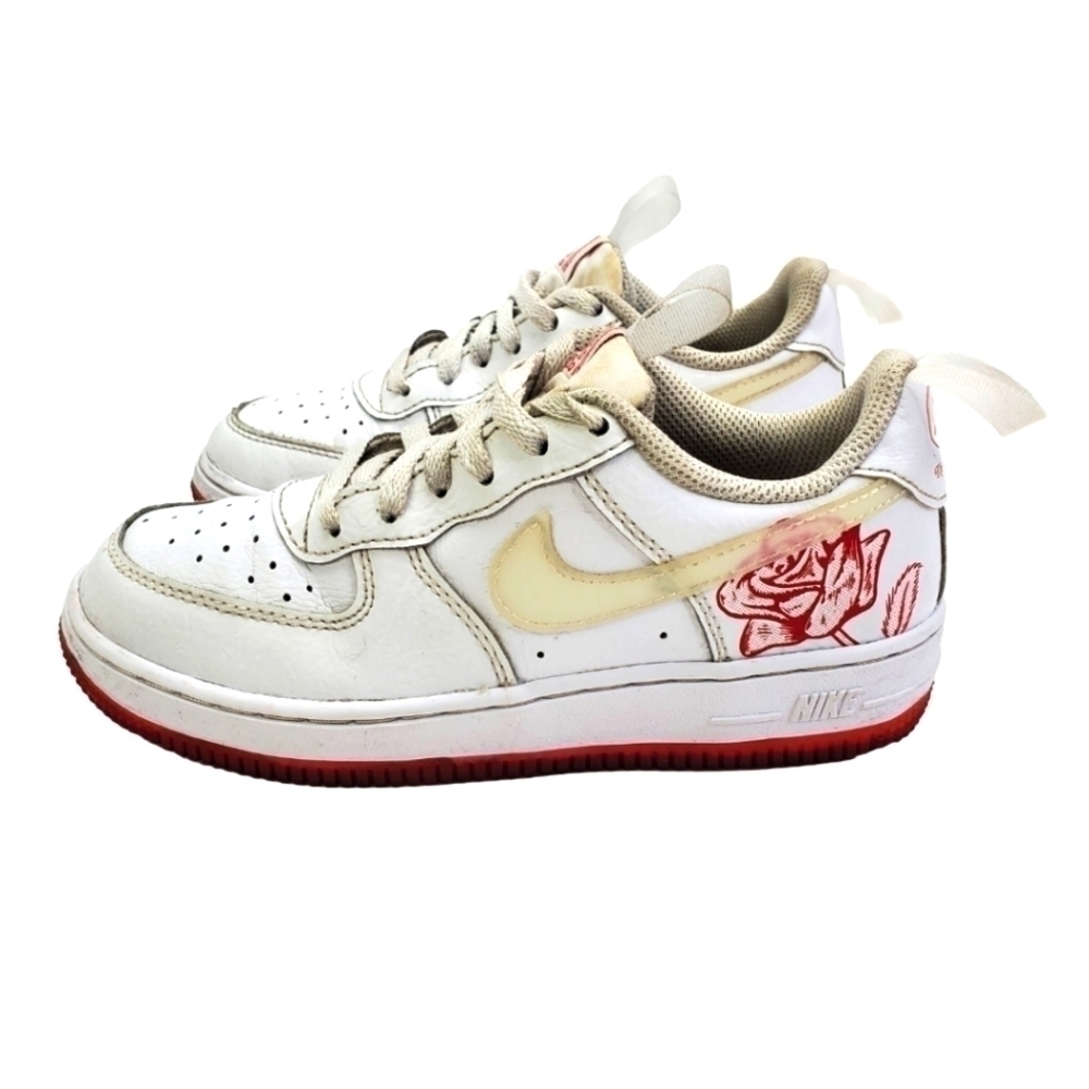 Nike Air Force 1 Bodega Sneakers CN8540-100 Size 13.5C Shoes White Red